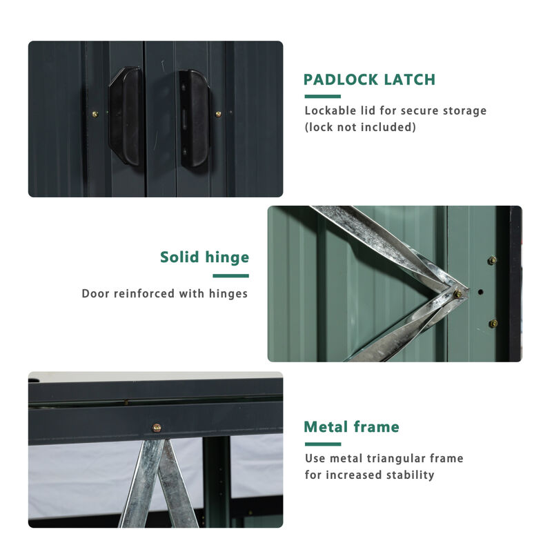 Stainless Steel Outdoor Trash Can Storage