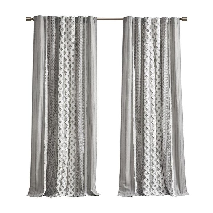 Belen Kox Imani Cotton Window Panel with Chenille Stripe , Belen Kox