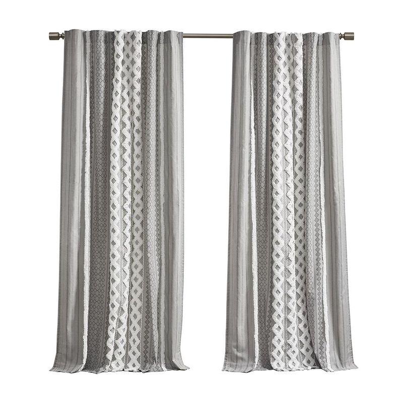 Belen Kox Imani Cotton Window Panel with Chenille Stripe , Belen Kox