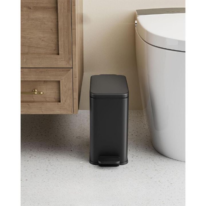 1.3 Gallon Small Trash Bin with Lid for Compact and Tidy Waste Management