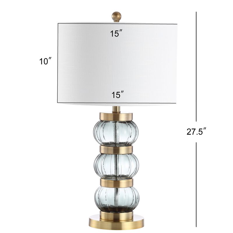 Linna Glass/Metal Table Lamp