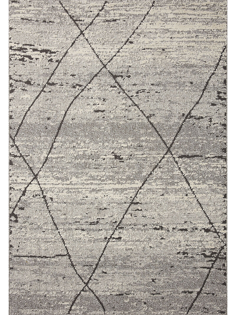 Fabian FAB04 Grey/Charcoal 4' x 6' Rug