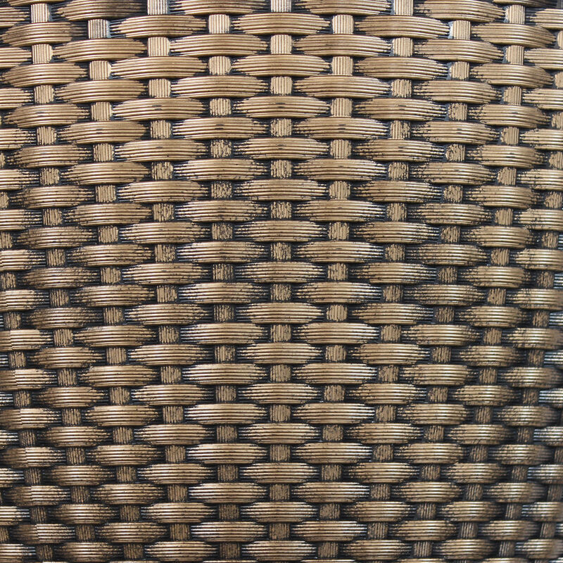 Sunnydaze Resin Basketweave Outdoor Planter 12 in, 13 in, 15 in - Set of 3