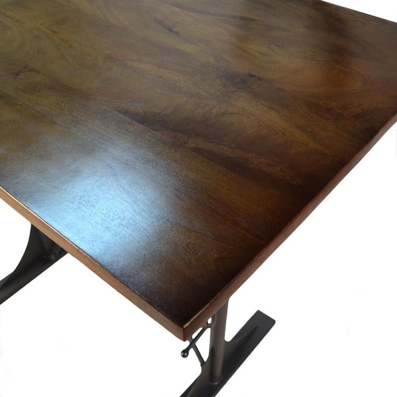 Carolina Cottage  Brio Sit or Sd Adjustable Desk, Elm & Black  48 x 30 x 30 in.