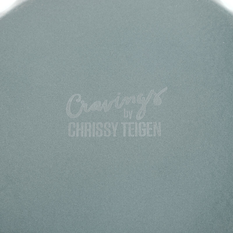 Cravings By Chrissy Teigen 11 Inch Round Enameled Cast Iron Skillet in Ombre Green
