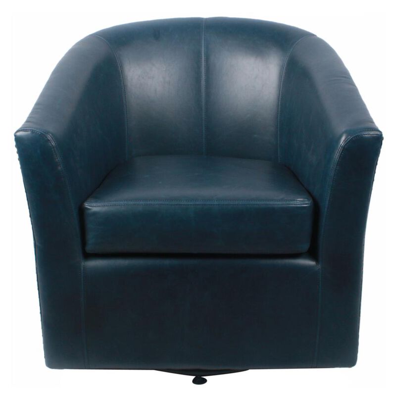 New Pacific Direct Ernest Bonded Leather Swivel Chair
