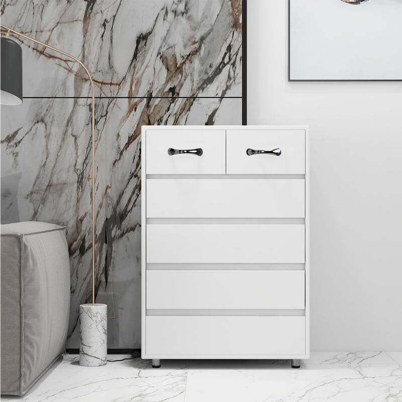 Six Drawer Side Table