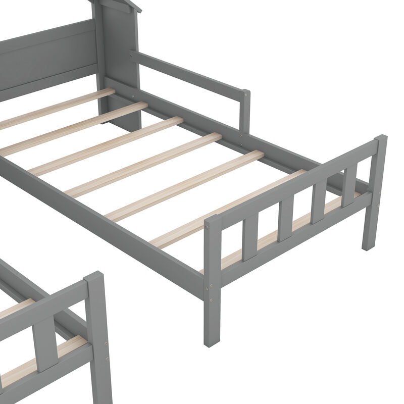 Merax Platform Bed with House-shaped Headboard