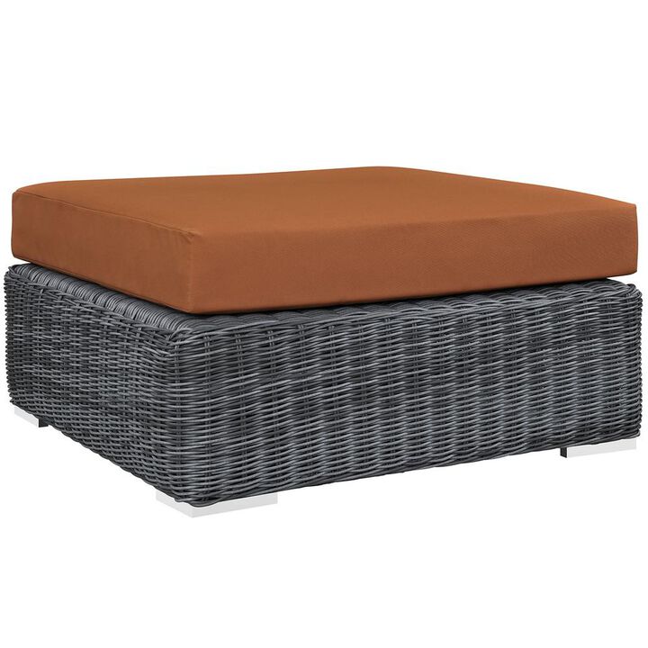 Modway Summon Outdoor Patio Sunbrella Square Ottoman