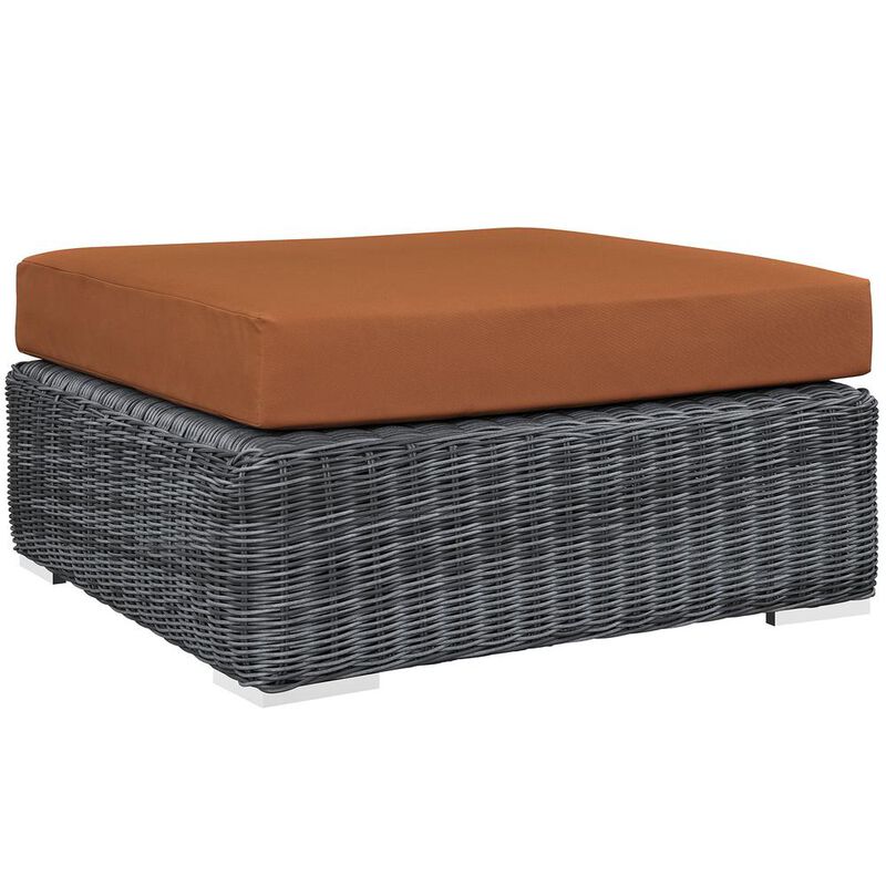 Modway Summon Outdoor Patio Sunbrella Square Ottoman