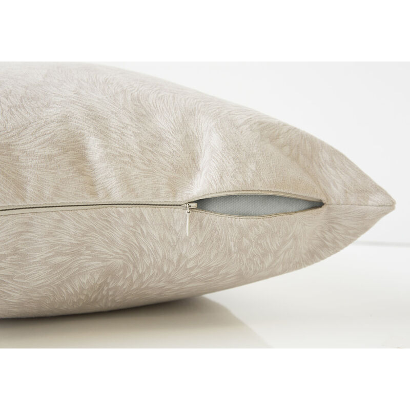 Monarch Specialties I 9318 Pillows, 18 X 18 Square, Insert Included, Decorative Throw, Accent, Sofa, Couch, Bedroom, Polyester, Hypoallergenic, Beige, Modern