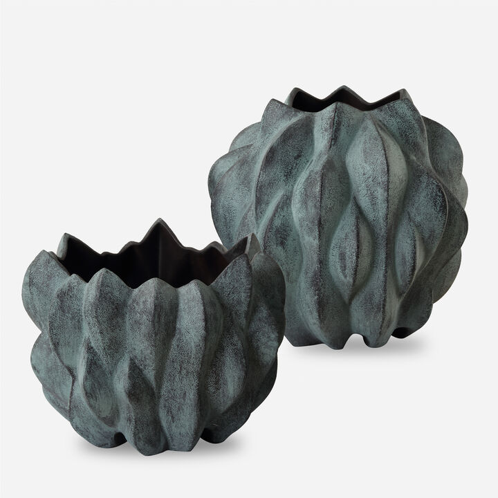 Verdant Bronze Vase (Set of 2)