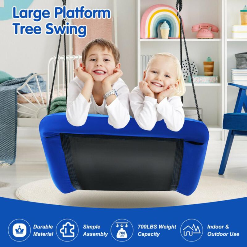 Hivvago 60 Inch Platform Tree Swing 700 lbs for Kids and Adults
