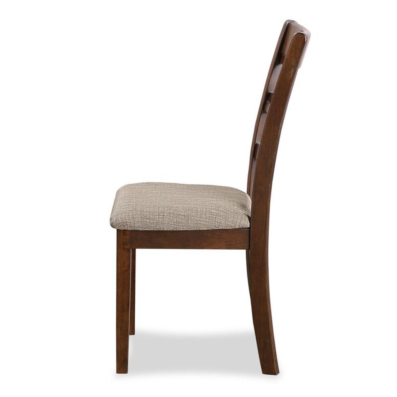 New Classic Furniture Cori 5-Piece Wood Round Dining Table Set with 4 Chairs in Cherry