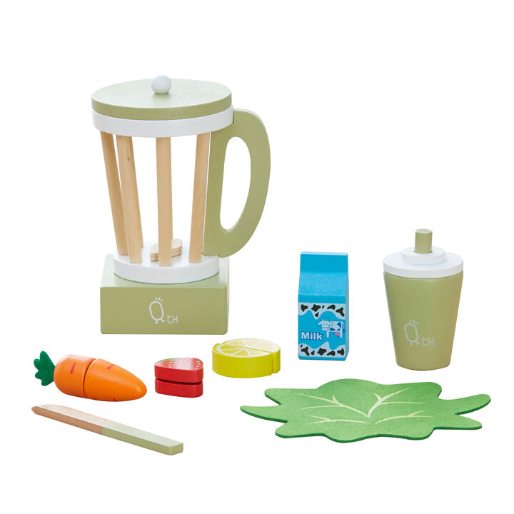 Teamson Kids - Little Chef Frankfurt Wooden Blender play kitchen accessories - Green