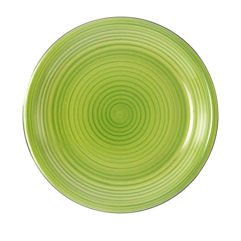 Gibson Home Color Vibes 12 Piece Handpainted Stoneware Dinnerware Set