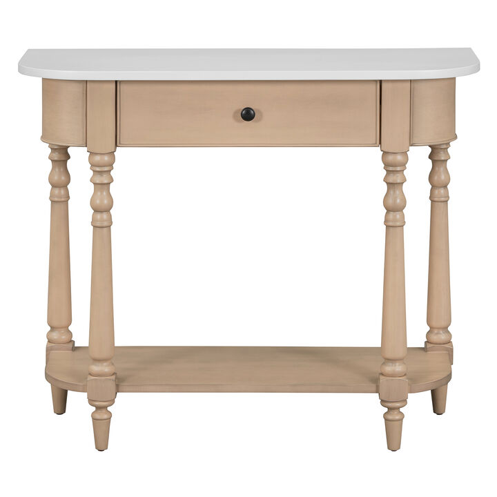Merax Retro Entryway Console Table