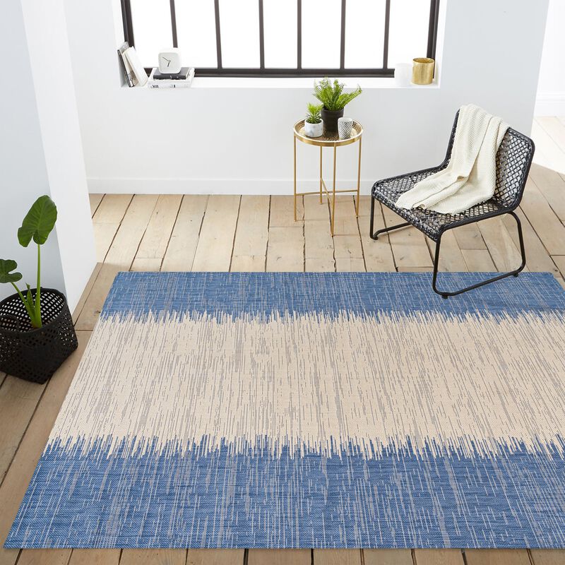 Tavira Modern Strie Indoor/Outdoor Area Rug