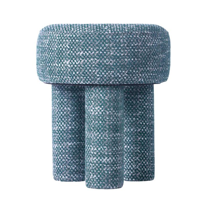 Belen Kox Teal Knubby Mid-Century Stool, Belen Kox