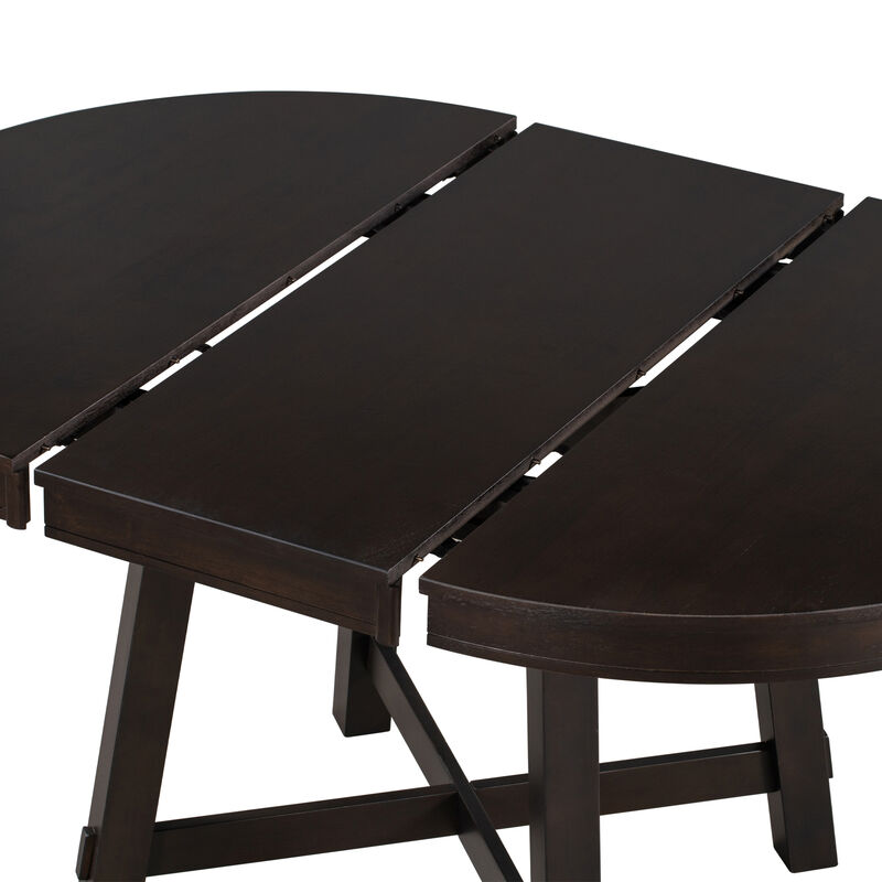 Merax 5-Piece Farmhouse Dining Table Chairs Set