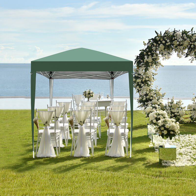 Waterproof Right-Angle Folding Tent Portable Canopy with Two Doors & Two Windows for Outdoor Events