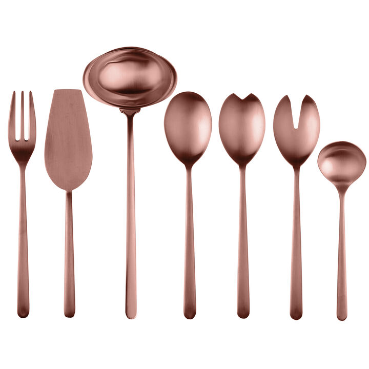 Linea 7 Piece Ice Bronze Serving Set