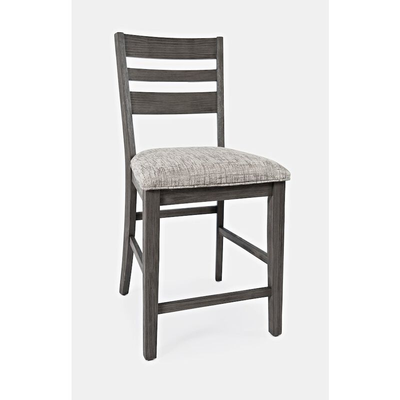 Altamonte Contemporary Ladderback Upholstered Counter Stool (Set of 2)