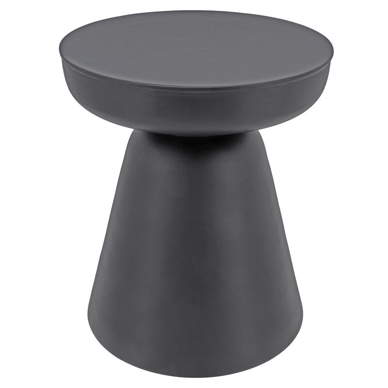Wood, 19" Side Table, Black - Benzara