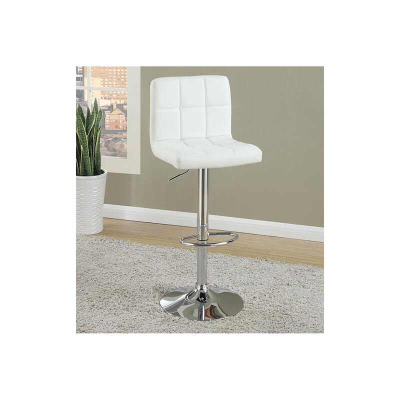 Modern Red Faux Leather Barstool Set - 2 Count