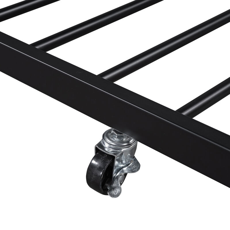Merax Metal Frame Daybed with Trundle