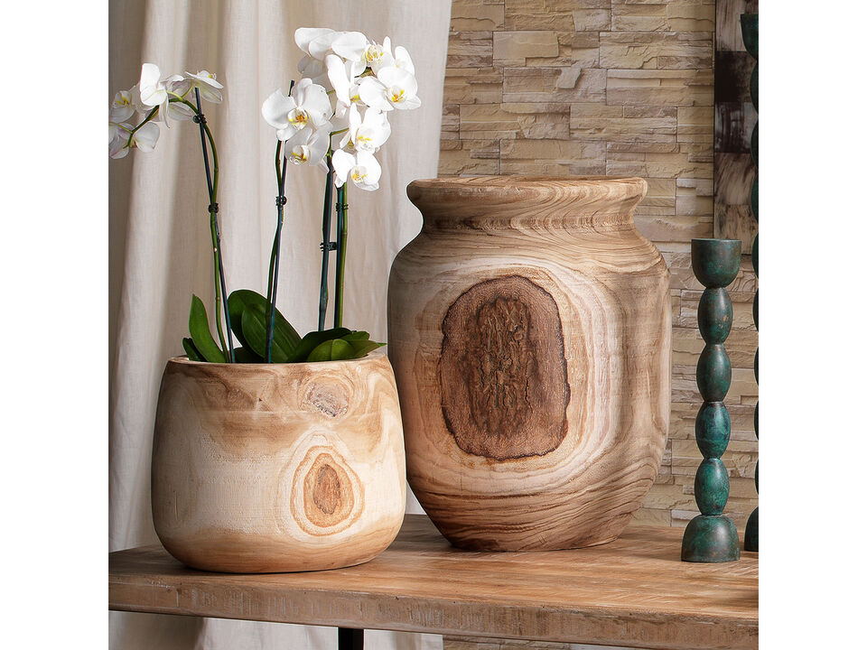 Topanga Wooden Vase