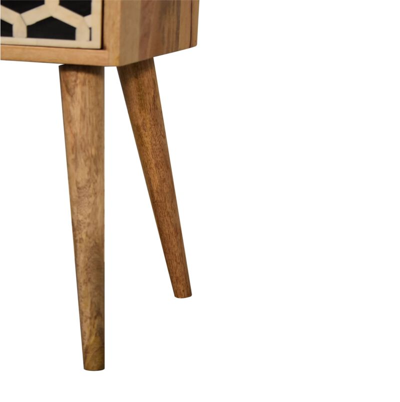 Mini  1 Drawer Bone Inlay NightStand