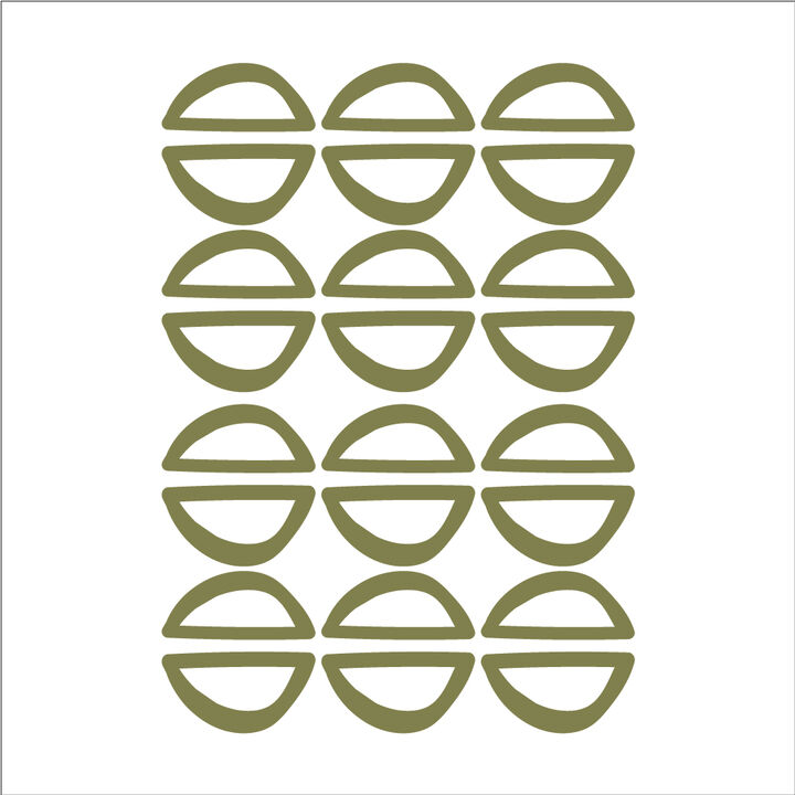 Half Circle Outline - Green