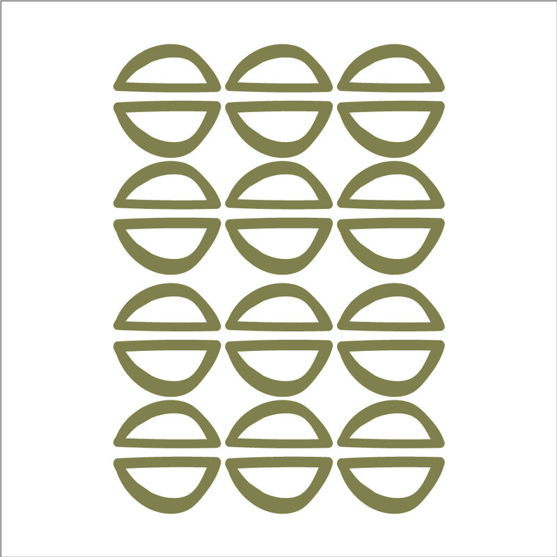Half Circle Outline - Green