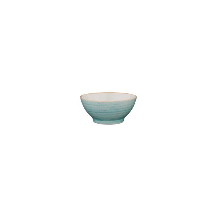 Aqua dia.5.5" h:2.75" 15 oz. Round Blue Porcelain Bowl (Set of 4)