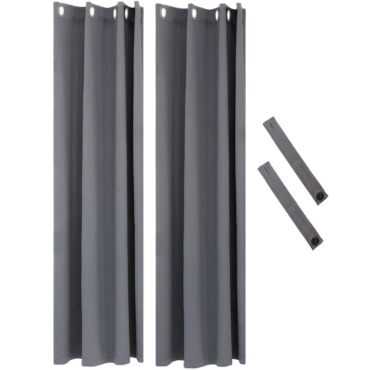 Sunnydaze Outdoor Blackout Curtain Panel - 52 in x 96 in