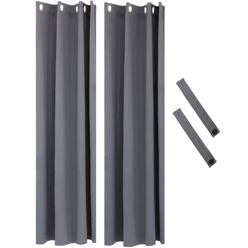 Sunnydaze Outdoor Blackout Curtain Panel - 52 in x 96 in