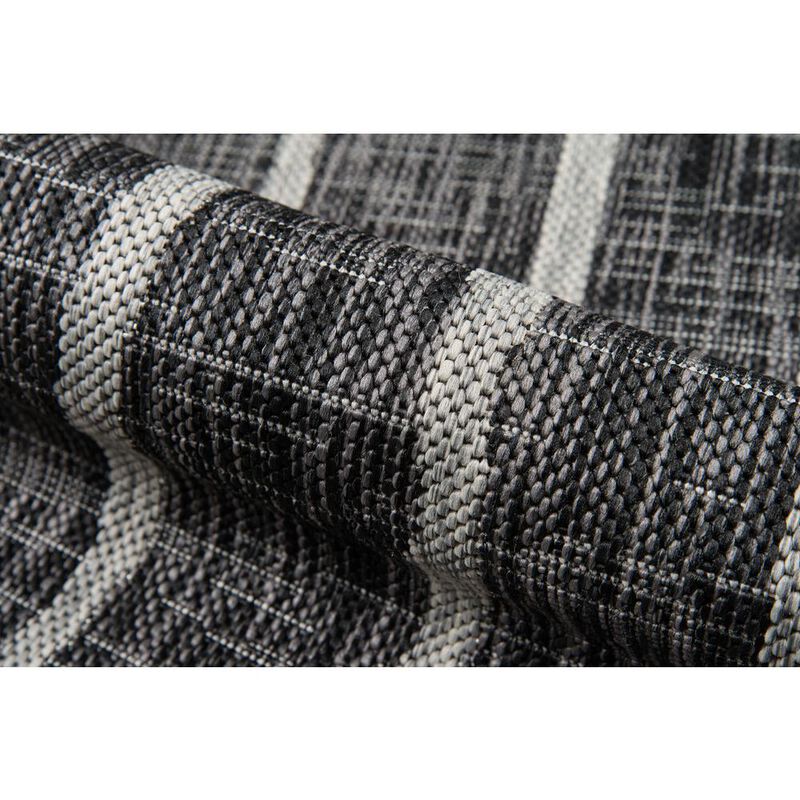 Novogratz Contemporary Rectangle Area Rug, Charcoal, 3'3 X 5'