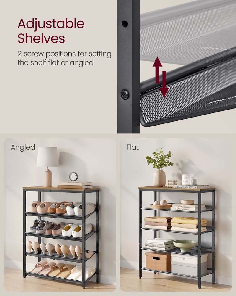 6-Tier Shoe Rack - Efficient Storage Solution for Organized Footwear