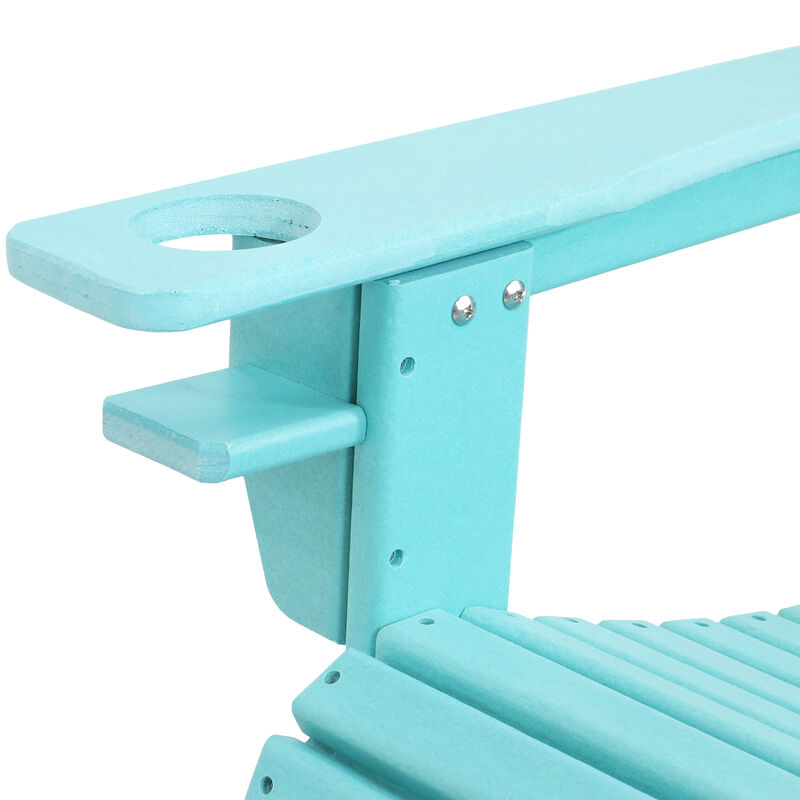 Sunnydaze All-Weather Adirondack Chair with Drink Holder