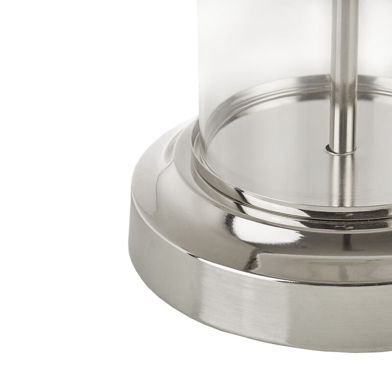 Clarity Glass Cylinder Table Lamp Set Of 2