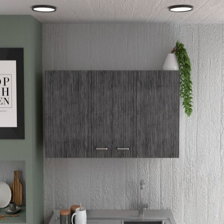 Wall Cabinet Toran, Kitchen, White / Smoky Oak