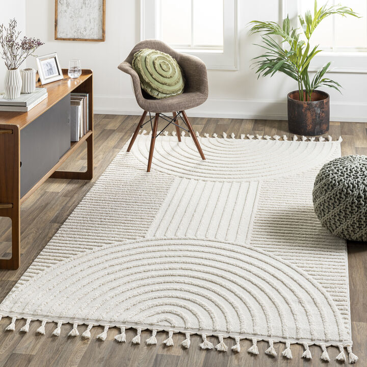 Nora NOA-2309 5'3' x 7' Beige Rug