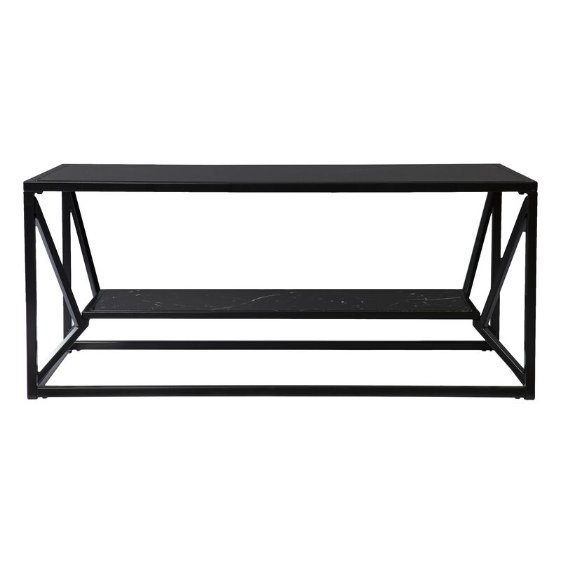 Argall Glass-Top Cocktail Table w/ Storage