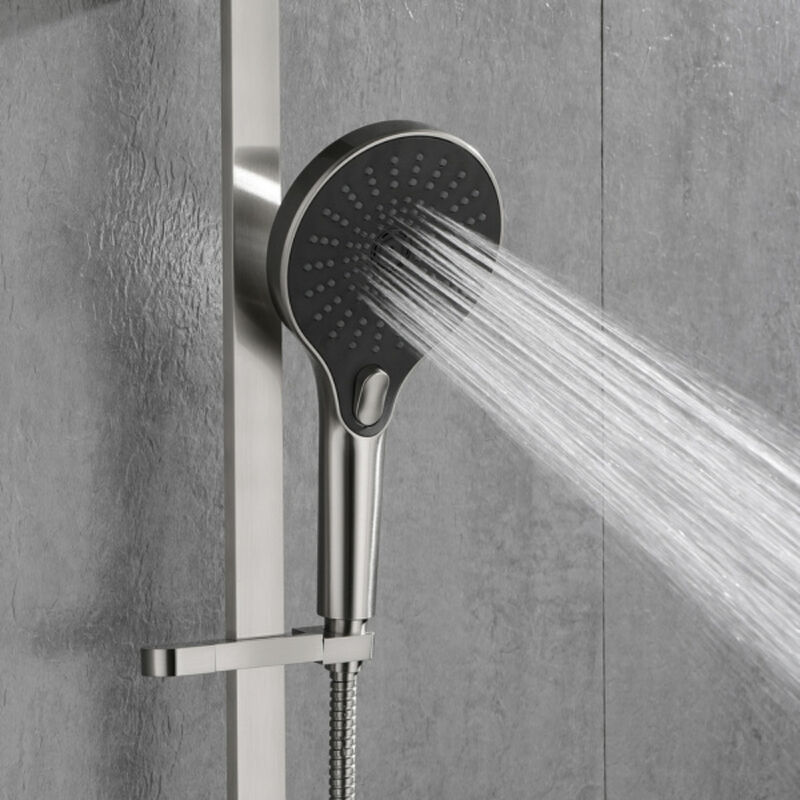 Eco-Performance Handheld Shower System, Adjustable Slide Bar & Long Hose for Comfortable Bathing