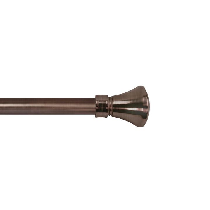 Lexington Flare Curtain Rod Set, Adjustable Length from 28" to 48"