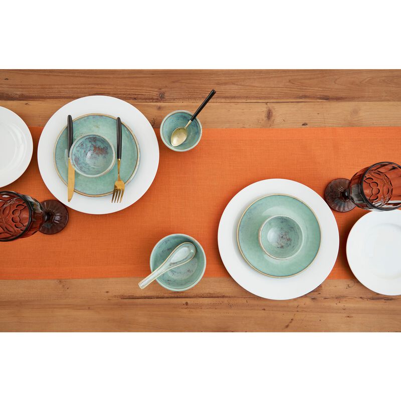 Solino Home 100% Pure Linen Table Runner | Fete for Valentine;s