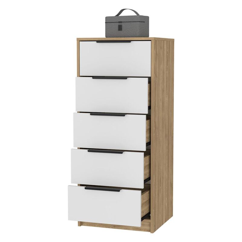 Washington White 5 Drawer Dresser