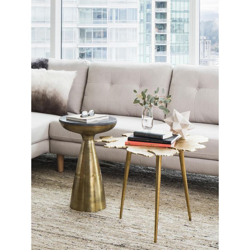 Moe�s Amoeba Side Table Gold