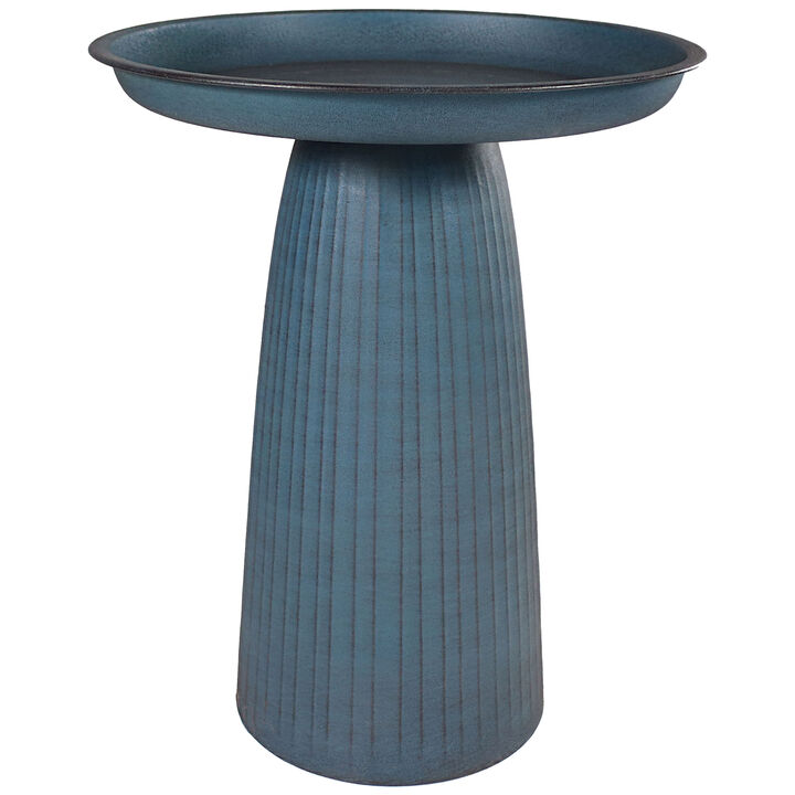 Gleeful Garden Metal Outdoor Bird Bath